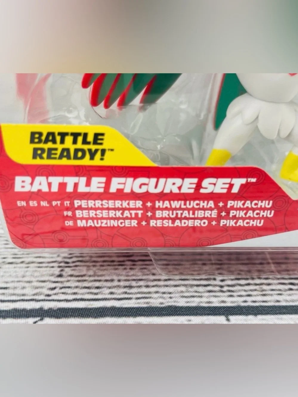 Pokemon Battle Ready! Perrserker Hawlucha Pikachu Battle Figure Set NEW